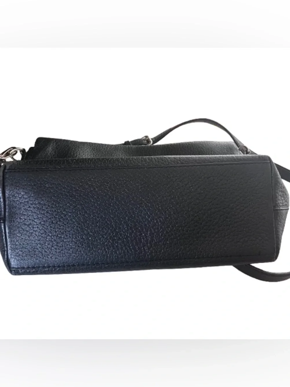 Kate Spade Black Pebbled Leather Cobble Hill Marsala Crossbody Clutch Bag